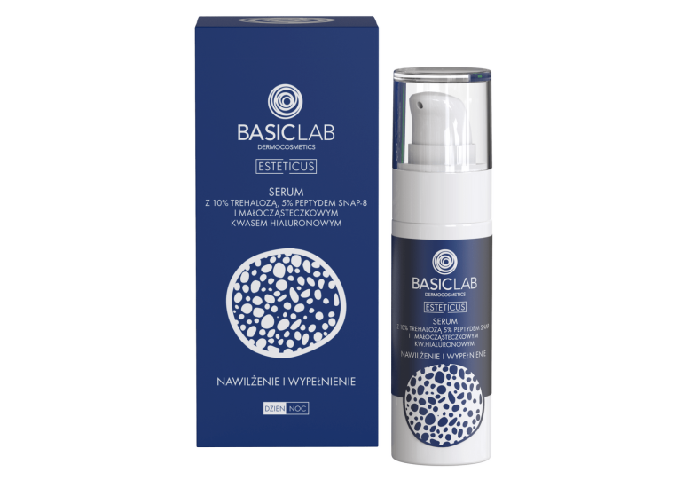 BasicLab Serum z Trehalozą 10 i 5 Peptydem SkinWisdom.store