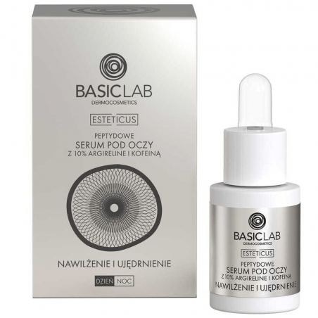 BasicLab - Peptydowe Serum Pod Oczy z Argireliną 10% - Nawilżenie i Ujędrnienie